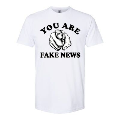 You Are Fake News Funny Trump Political Softstyle® CVC T-Shirt