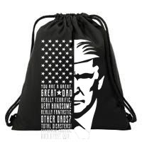 You Are Great Great Dad Trump Father's Day Drawstring Bag