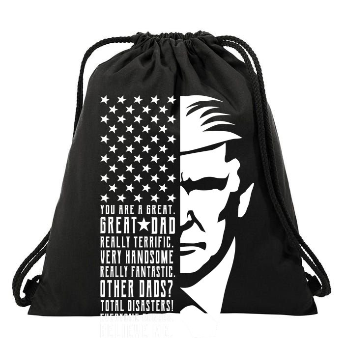 You Are Great Great Dad Trump Father's Day Drawstring Bag