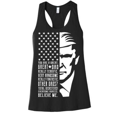 You Are Great Great Dad Trump Father's Day Women's Racerback Tank