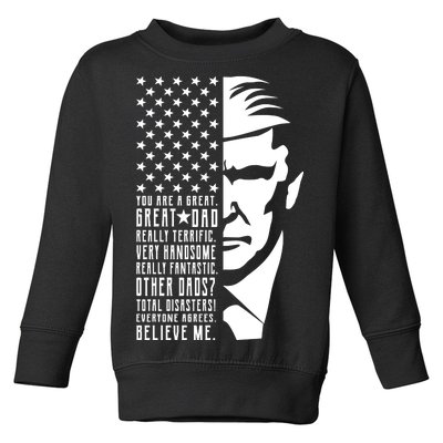 You Are Great Great Dad Trump Father's Day Toddler Sweatshirt