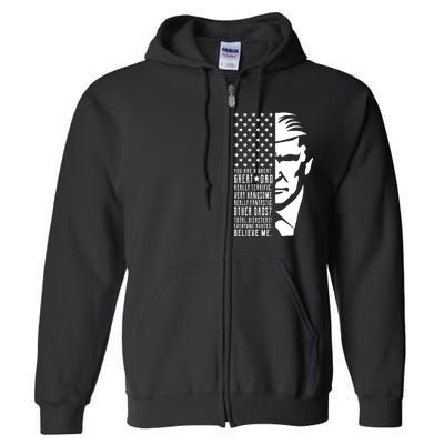 You Are Great Great Dad Trump Father's Day Full Zip Hoodie