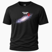 You are Here Galaxy Cooling Performance Crew T-Shirt