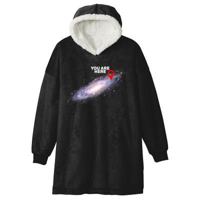 You are Here Galaxy Hooded Wearable Blanket