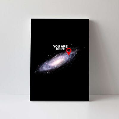 You are Here Galaxy Canvas