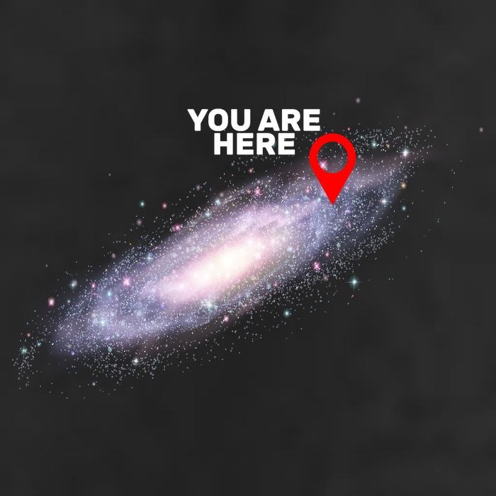 You are Here Galaxy Adult Drive Performance Visor