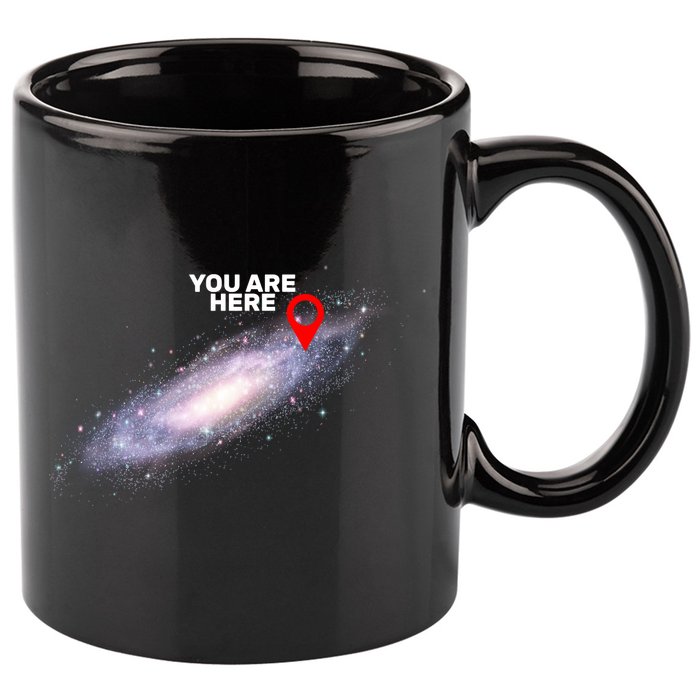 You are Here Galaxy 11oz C Handle Ceramic Mug