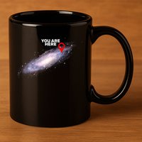 You are Here Galaxy 11oz C Handle Ceramic Mug