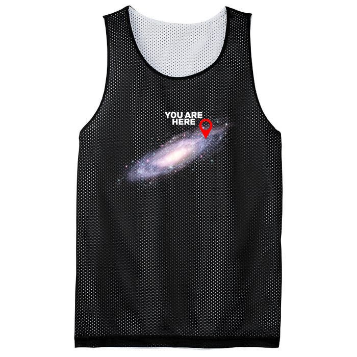 You are Here Galaxy Mesh Reversible Basketball Jersey Tank