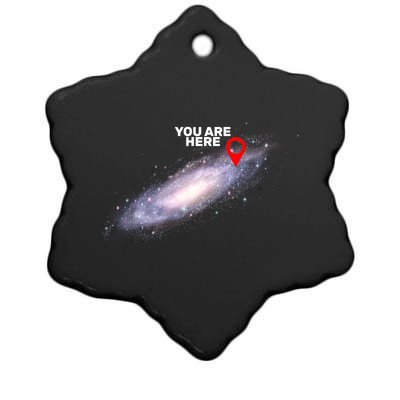 You are Here Galaxy Ceramic Star Ornament