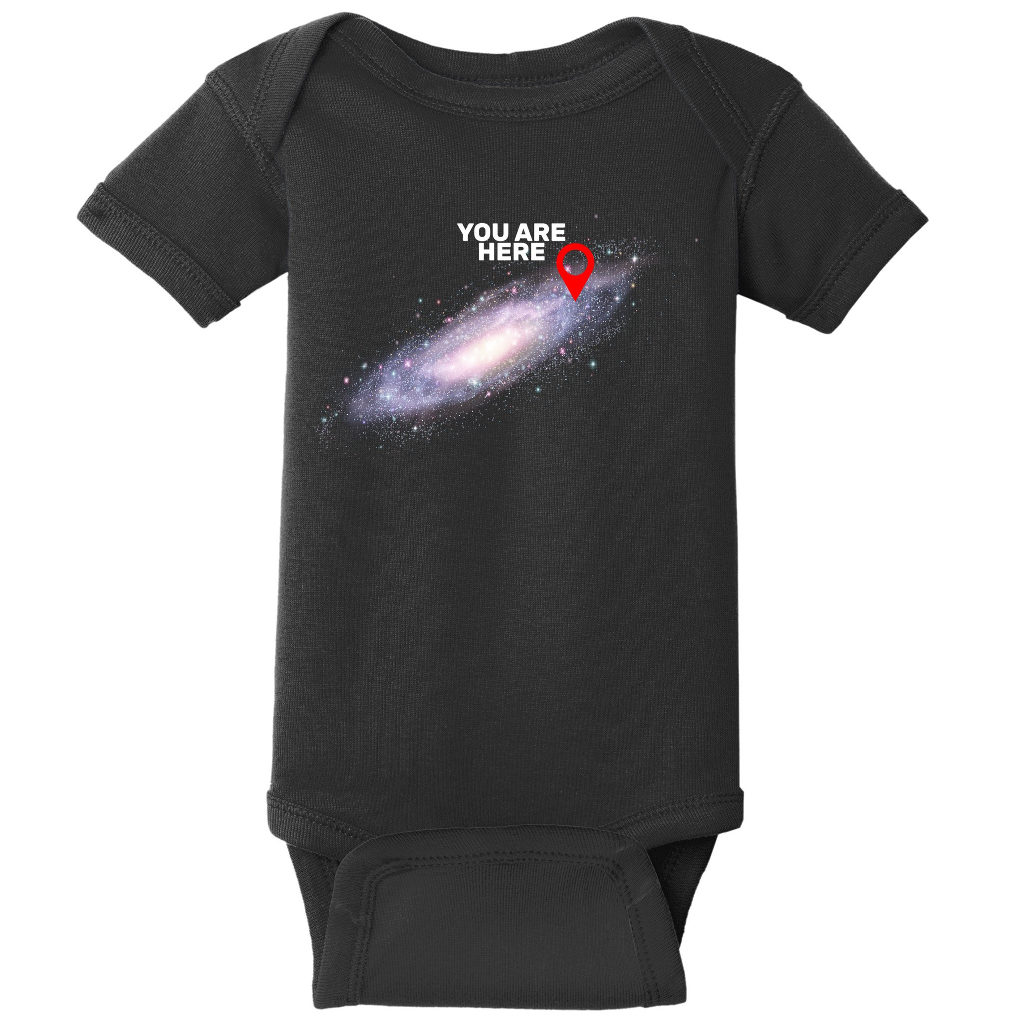 You are Here Galaxy Baby Bodysuit