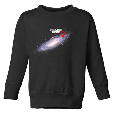 You are Here Galaxy Toddler Sweatshirt