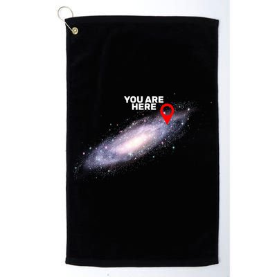You are Here Galaxy Golf Towel