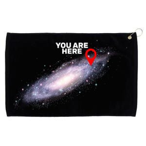 You are Here Galaxy Grommeted Golf Towel