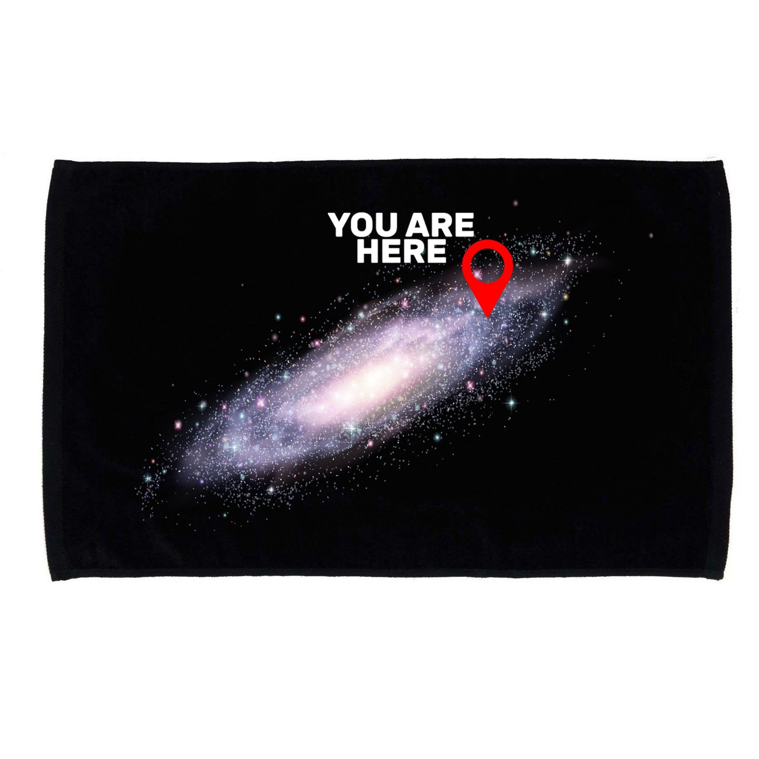 You are Here Galaxy Microfiber Hand Towel