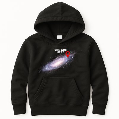 You are Here Galaxy Kids Hoodie