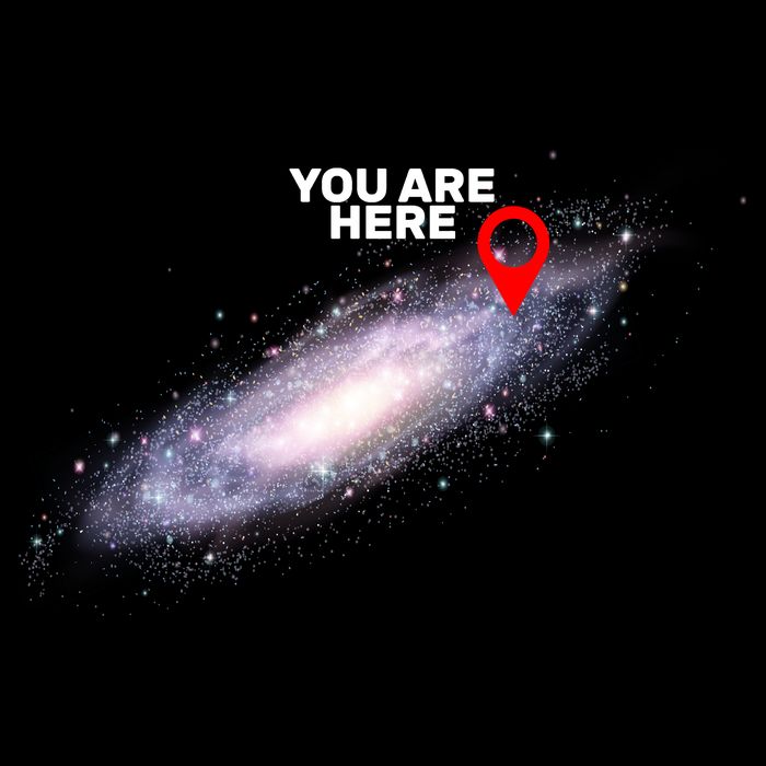 You are Here Galaxy Wool Snapback Cap