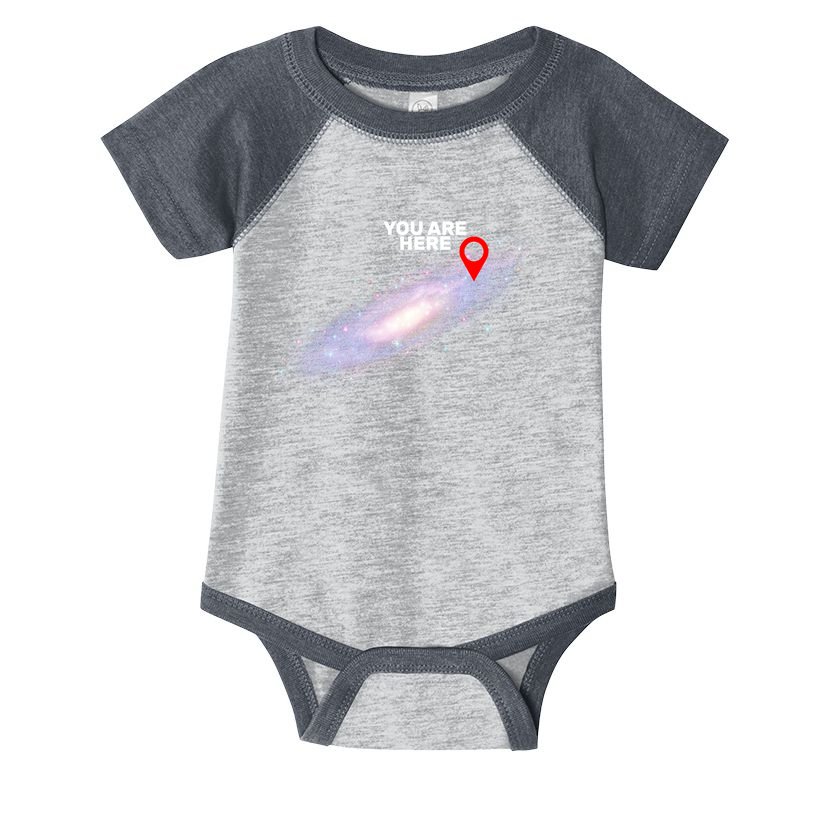 You are Here Galaxy Infant Baby Jersey Bodysuit