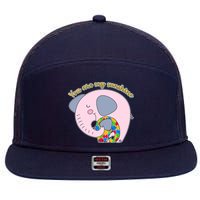 You Are My Sunshine Autism Awareness 7 Panel Mesh Trucker Snapback Hat
