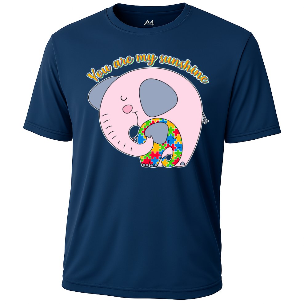 You Are My Sunshine Autism Awareness Cooling Performance Crew T-Shirt