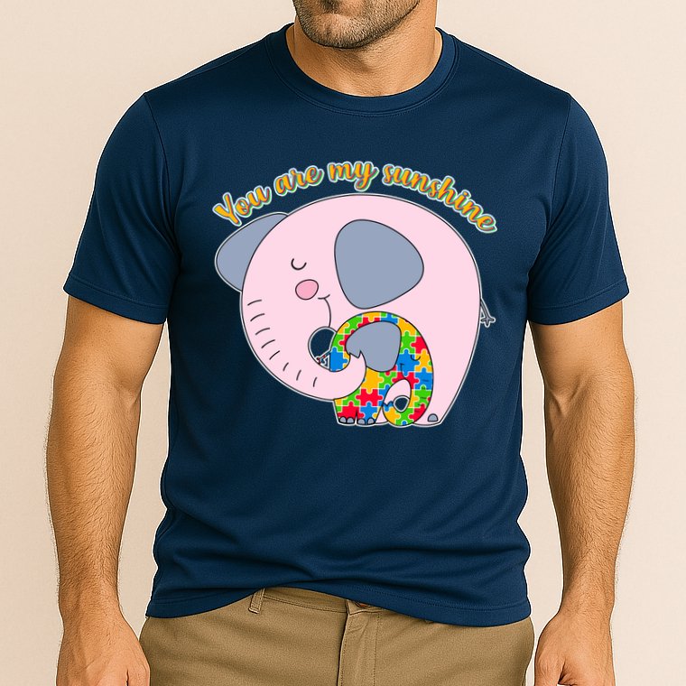 You Are My Sunshine Autism Awareness Cooling Performance Crew T-Shirt