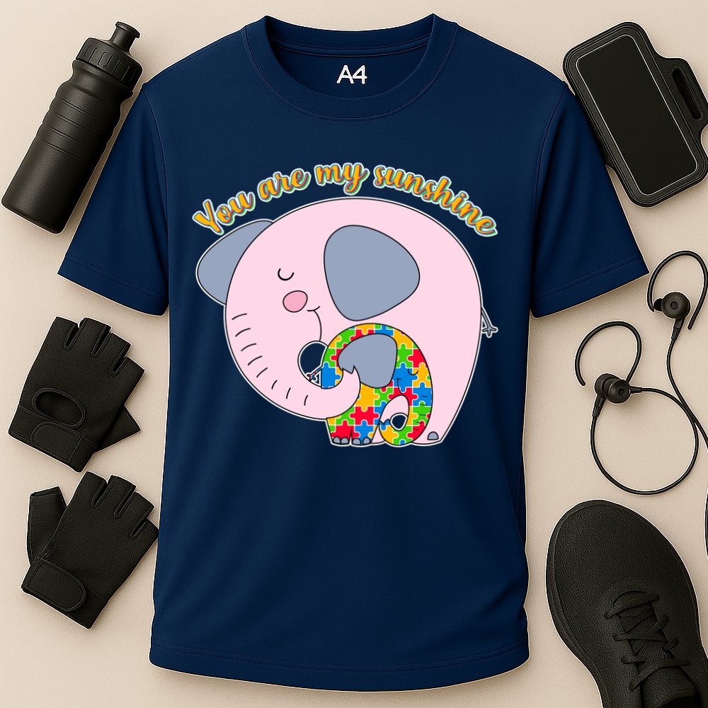You Are My Sunshine Autism Awareness Cooling Performance Crew T-Shirt