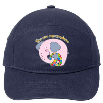 You Are My Sunshine Autism Awareness 7-Panel Snapback Hat