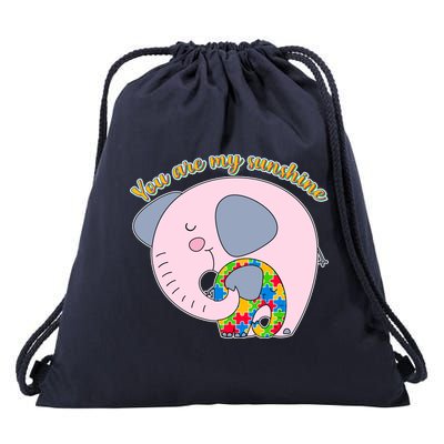 You Are My Sunshine Autism Awareness Drawstring Bag
