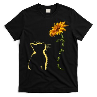 You Are My Sunshine Cat Sunflower T-Shirt