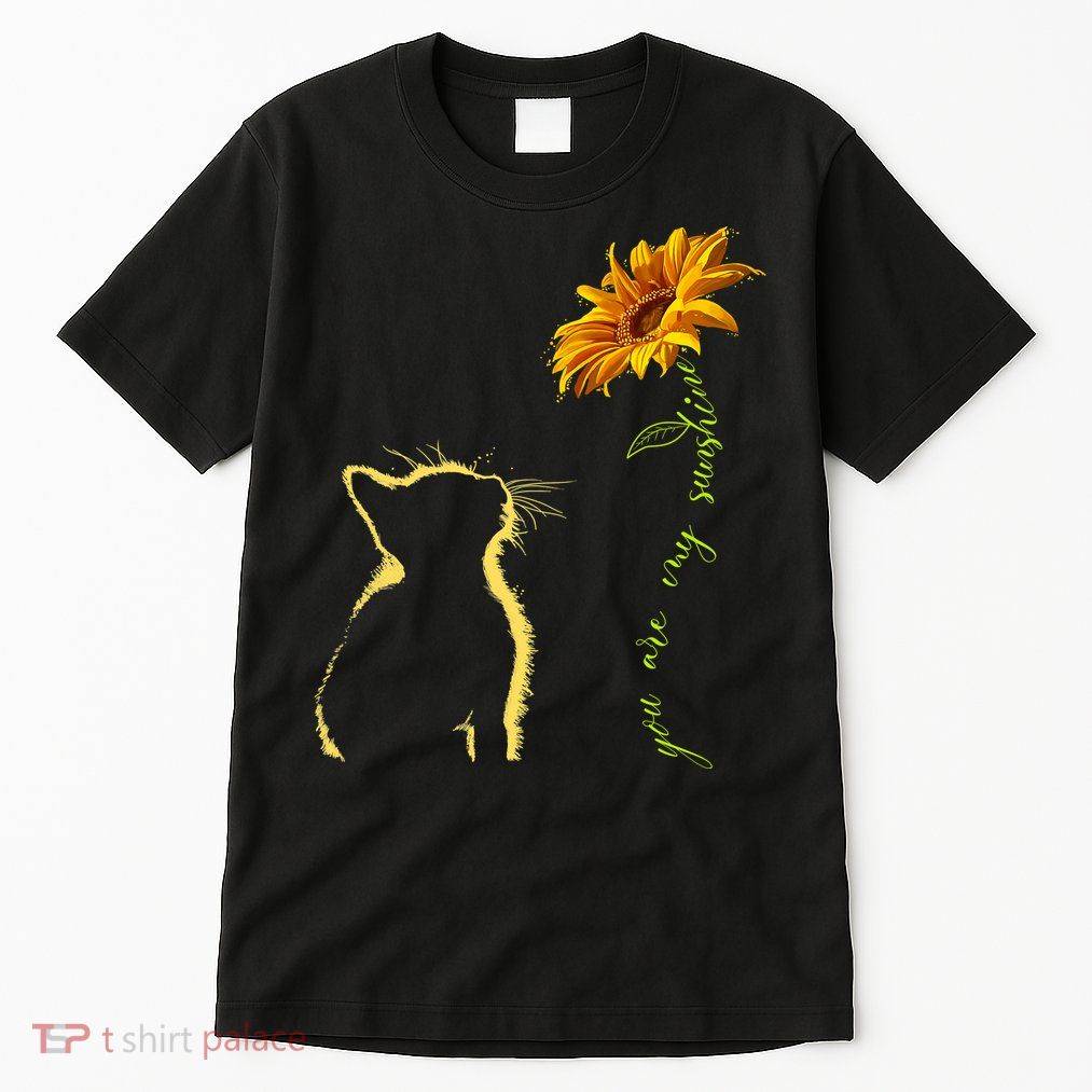 You Are My Sunshine Cat Sunflower Tall T-Shirt