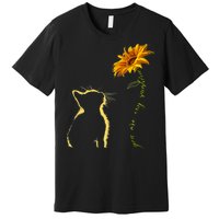 You Are My Sunshine Cat Sunflower Premium T-Shirt