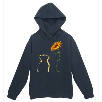 You Are My Sunshine Cat Sunflower Urban Pullover Hoodie