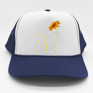 You Are My Sunshine Cat Sunflower Trucker Hat