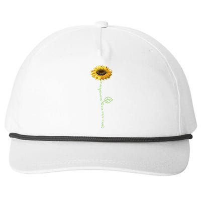 You Are My Sunshine Hippie Sunflower Snapback Five-Panel Rope Hat