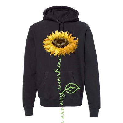 You Are My Sunshine Hippie Sunflower Premium Hoodie