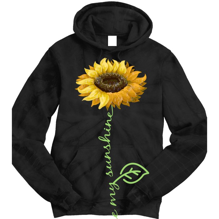 You Are My Sunshine Hippie Sunflower Tie Dye Hoodie