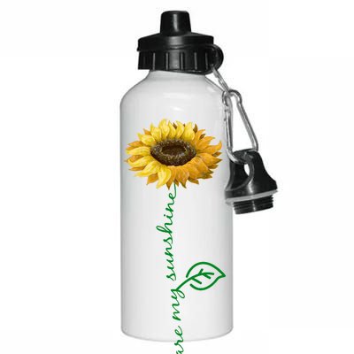 You Are My Sunshine Hippie Sunflower Aluminum Water Bottle