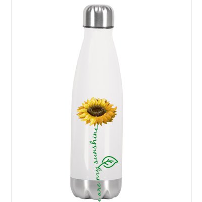 You Are My Sunshine Hippie Sunflower Stainless Steel Insulated Water Bottle