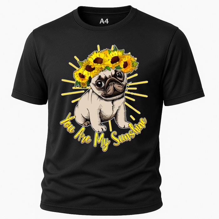 You Are My Sunshine Sunflower Pug Cooling Performance Crew T-Shirt