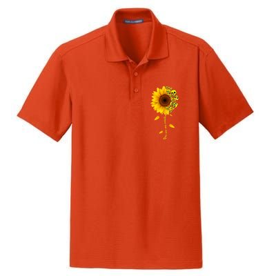 You Are My Sunshine Sunflower Skulls Dry Zone Grid Polo