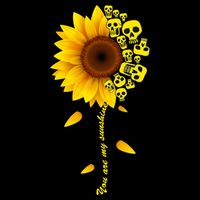 You Are My Sunshine Sunflower Skulls Impact Tech Backpack