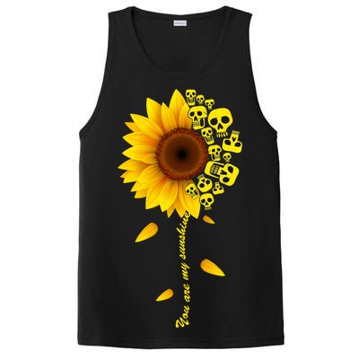 You Are My Sunshine Sunflower Skulls PosiCharge Competitor Tank