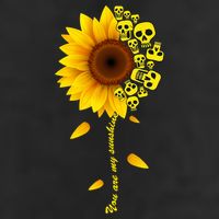 You Are My Sunshine Sunflower Skulls Trucker Hat