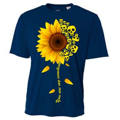 You Are My Sunshine Sunflower Skulls Cooling Performance Crew T-Shirt