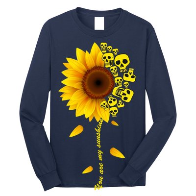 You Are My Sunshine Sunflower Skulls Long Sleeve Shirt