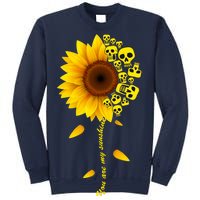 You Are My Sunshine Sunflower Skulls Sweatshirt