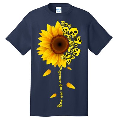 You Are My Sunshine Sunflower Skulls Tall T-Shirt