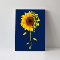 You Are My Sunshine Sunflower Skulls Canvas