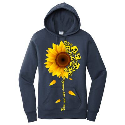 You Are My Sunshine Sunflower Skulls Women's Pullover Hoodie