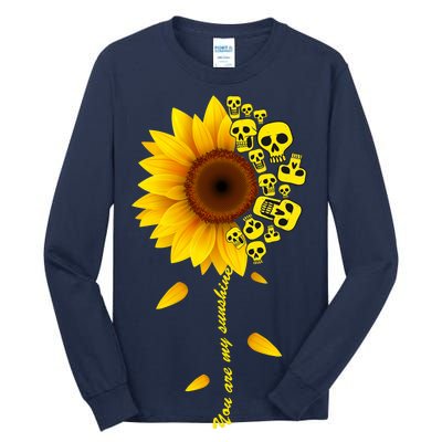 You Are My Sunshine Sunflower Skulls Tall Long Sleeve T-Shirt